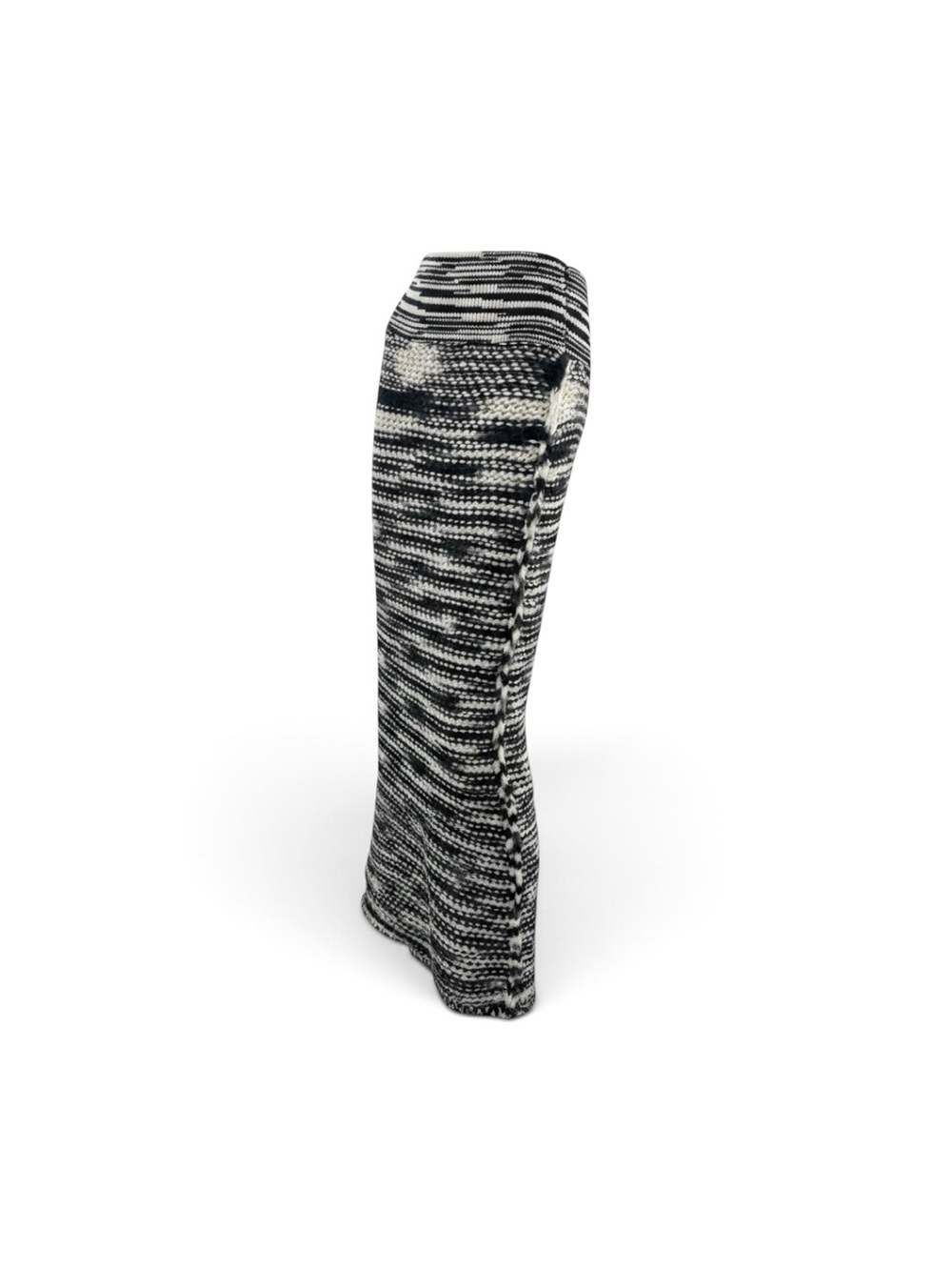 Missoni Black & White Marled Knit Maxi Skirt